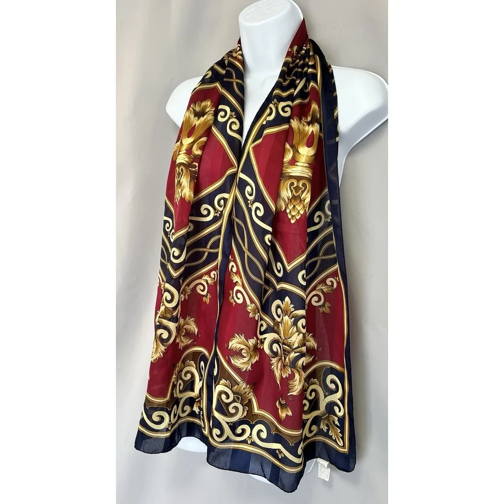 BASHA Scarf Polyester Made In Italy Multicolor Rectangle‎ Women's